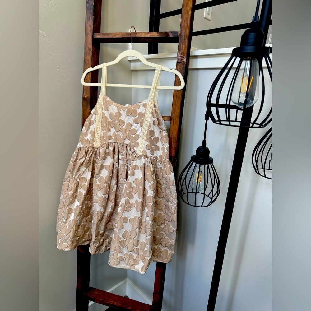 POL Beige Boho bubble tunic/dress